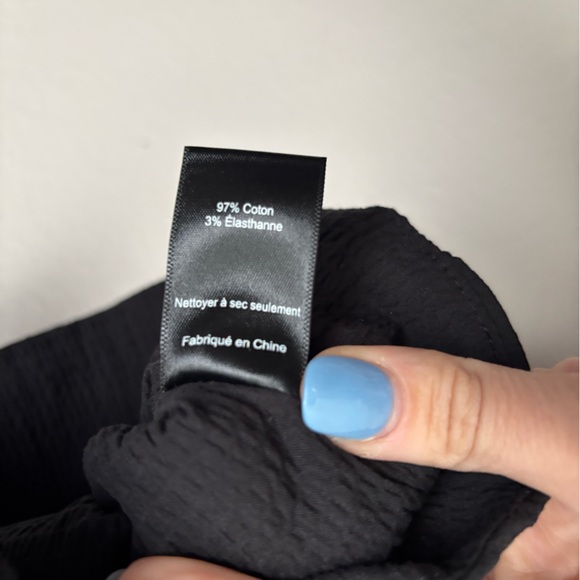 NWT ASTR Black Puff Sleeve Corset Top XS - Picture 7 of 7